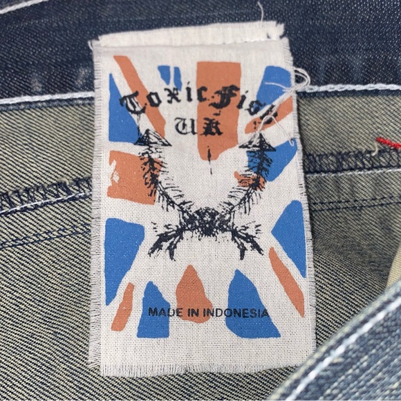 Vintage Mens hope & glory toxic fish jeans - Picture 3 of 13